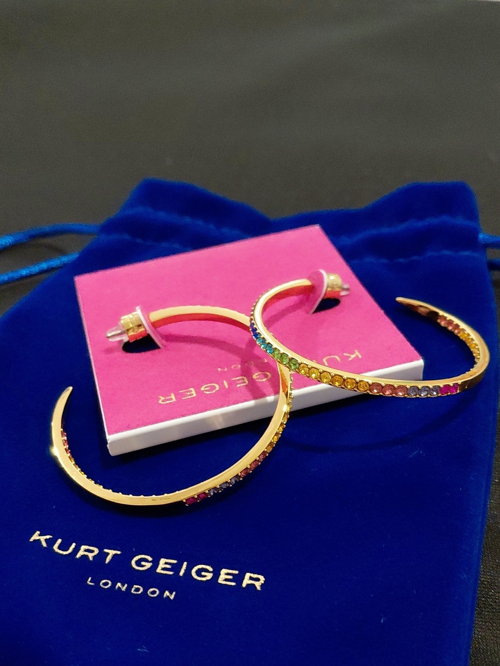 KURT GEIGER RAINBOW HOOPS